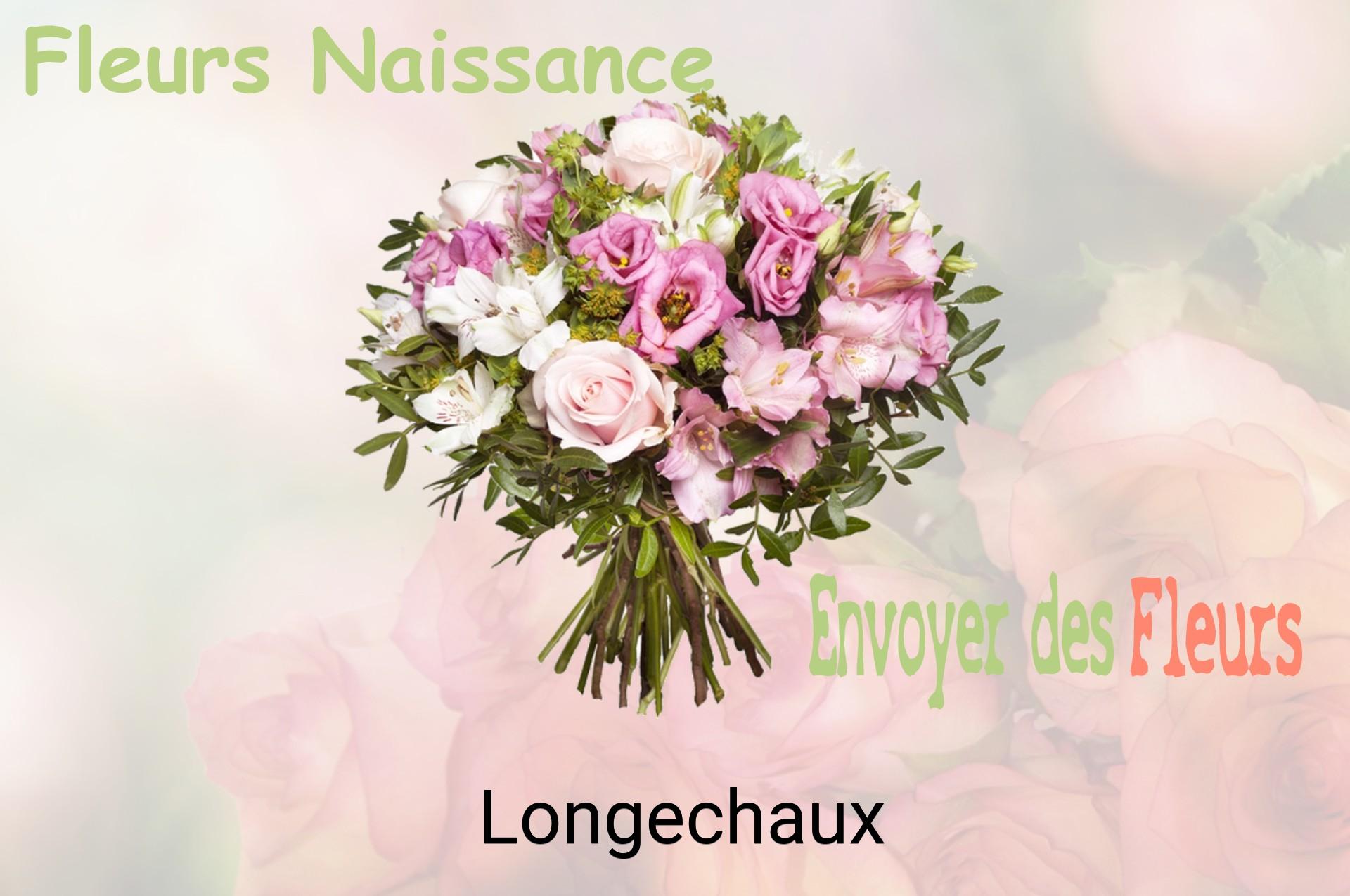 Bouquet de fleurs de naissance livré à Longechaux